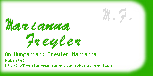 marianna freyler business card